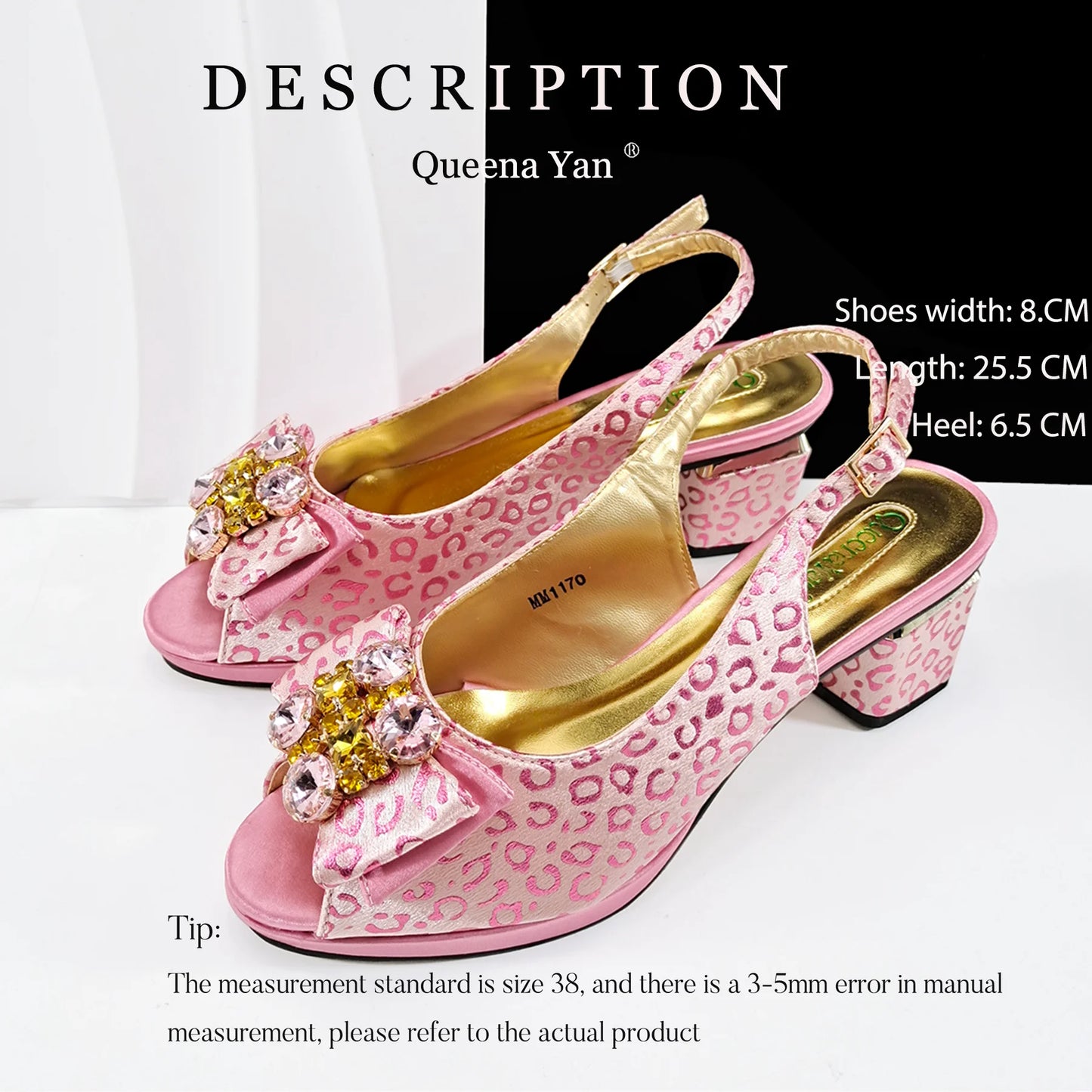 2025 Charming Fusion: Elegant Hand-Packed Square Heels for Delicate Evenings