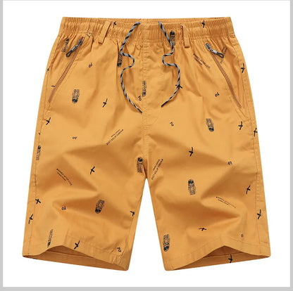 Men Light Weight Beach Shorts Summer Casual Sweat Shorts Baggy Sports Wide Leg Print Gym Running Shorts