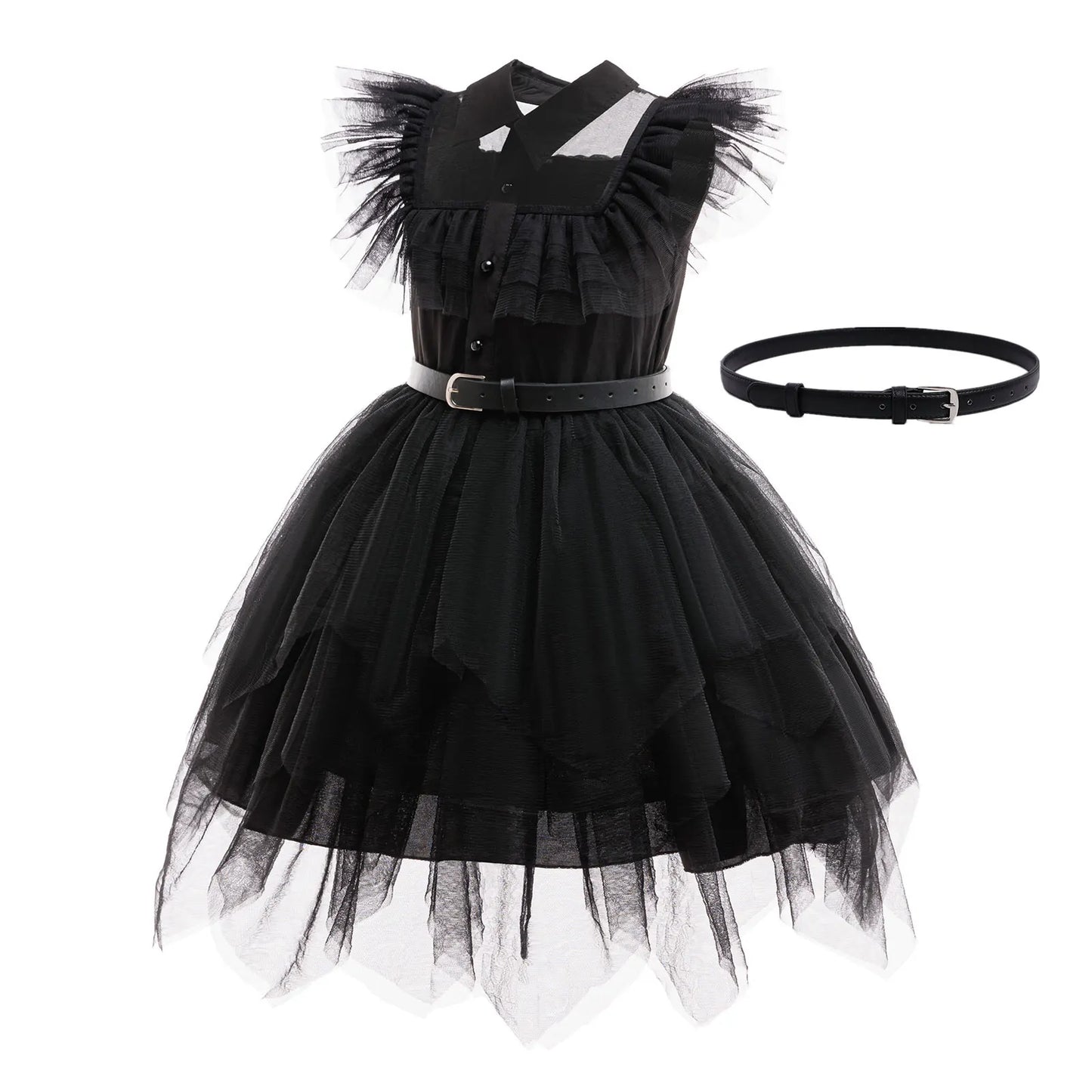 Family Costume with Belt Halloween Role Play Gothic Cosplay Apparel The Day Begin with W Birthday Party Ball Gown Dresses