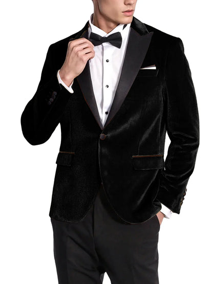 High Quality Classic Men's Suits 1Piece Velvet Custom Suit Timeless Style Every Occasion Wedding Dating Prom Annual Dinner Party