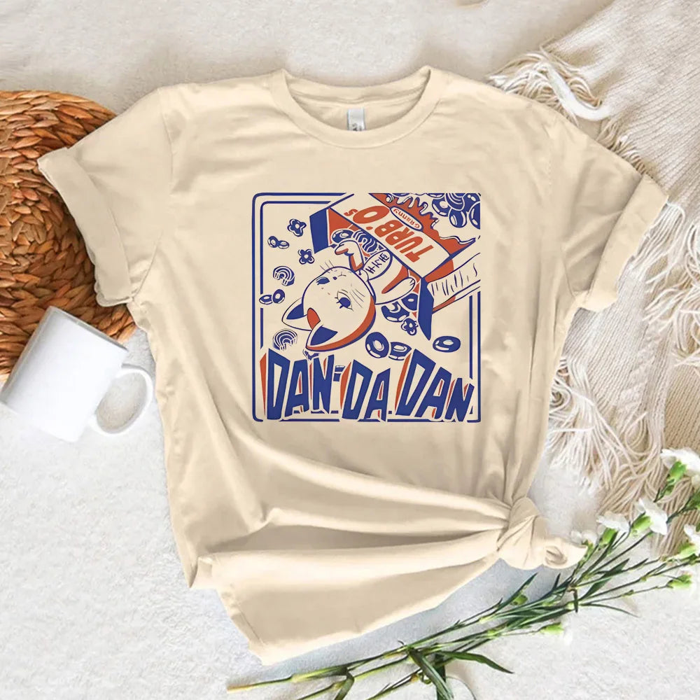 Dandadan tshirt women Trendy Pastel Classic 80s korean clothes Breathable t shirt anime Pop Culture kawaii Breathable
