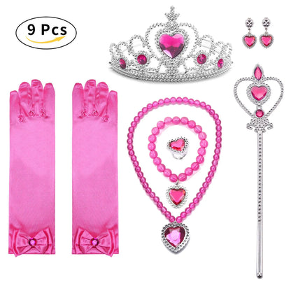 Disney Anna Dress with Cape for Kids Girl Carnival Princess Disguise Frozen Party Clothing Girls Hallloween Anna Gown Prom Dress