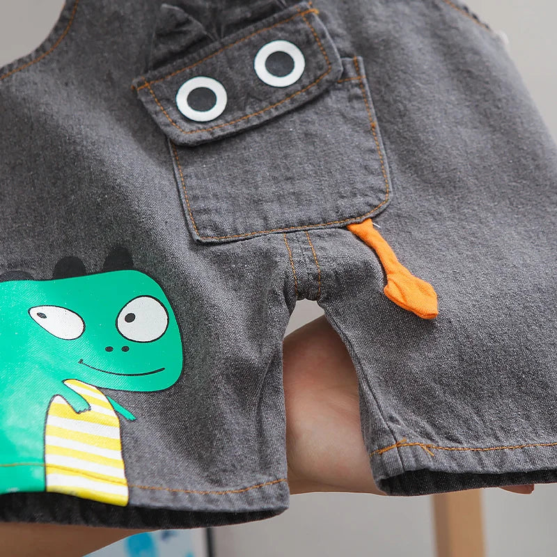 New Summer Baby Clothes Suit Children Boys Girls Short Sleeved T-Shirt Overalls 2Pcs/Sets Toddler Casual Costume Kids Tracksuits