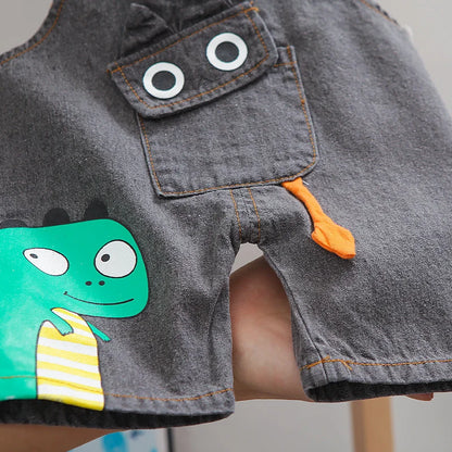 New Summer Baby Clothes Suit Children Boys Girls Short Sleeved T-Shirt Overalls 2Pcs/Sets Toddler Casual Costume Kids Tracksuits