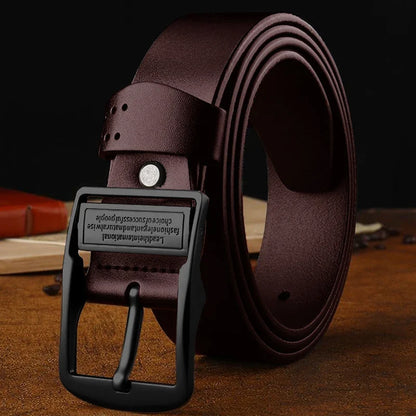 Men Belt Male High Quality Leather Belt Men Male Genuine Leather Strap Luxury Pin Buckle Fancy Vintage Jeans Free Shipping