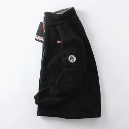 Thickened Double - Sided Polar Fleece Jacket for Men | Autumn/Winter Warm Casual Loose Fit Big Size Coat