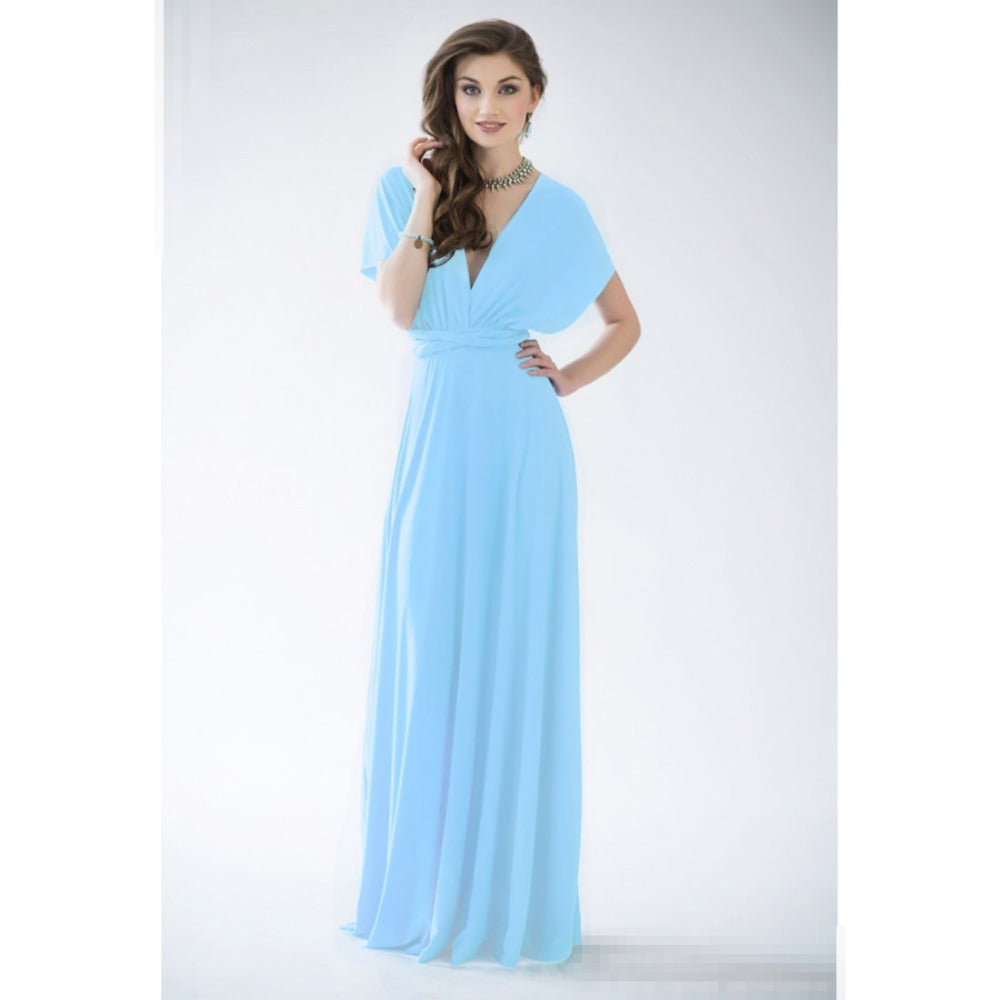 Sexy Women Multiway Wrap Convertible Boho Maxi Club Red Bandage Long Dress Party Bridesmaid Infinity Robe Longue Femme
