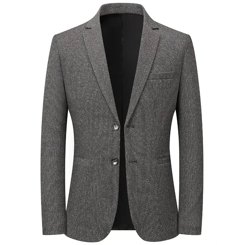 Brand 2026 Spring Autumn Retro Style Suit Blazers for Man 2 Button Slim Fit Social Business Blazer Jackets Men