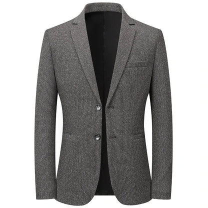 Brand 2026 Spring Autumn Retro Style Suit Blazers for Man 2 Button Slim Fit Social Business Blazer Jackets Men
