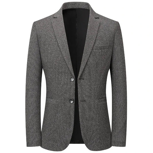 Brand 2026 Spring Autumn Retro Style Suit Blazers for Man 2 Button Slim Fit Social Business Blazer Jackets Men