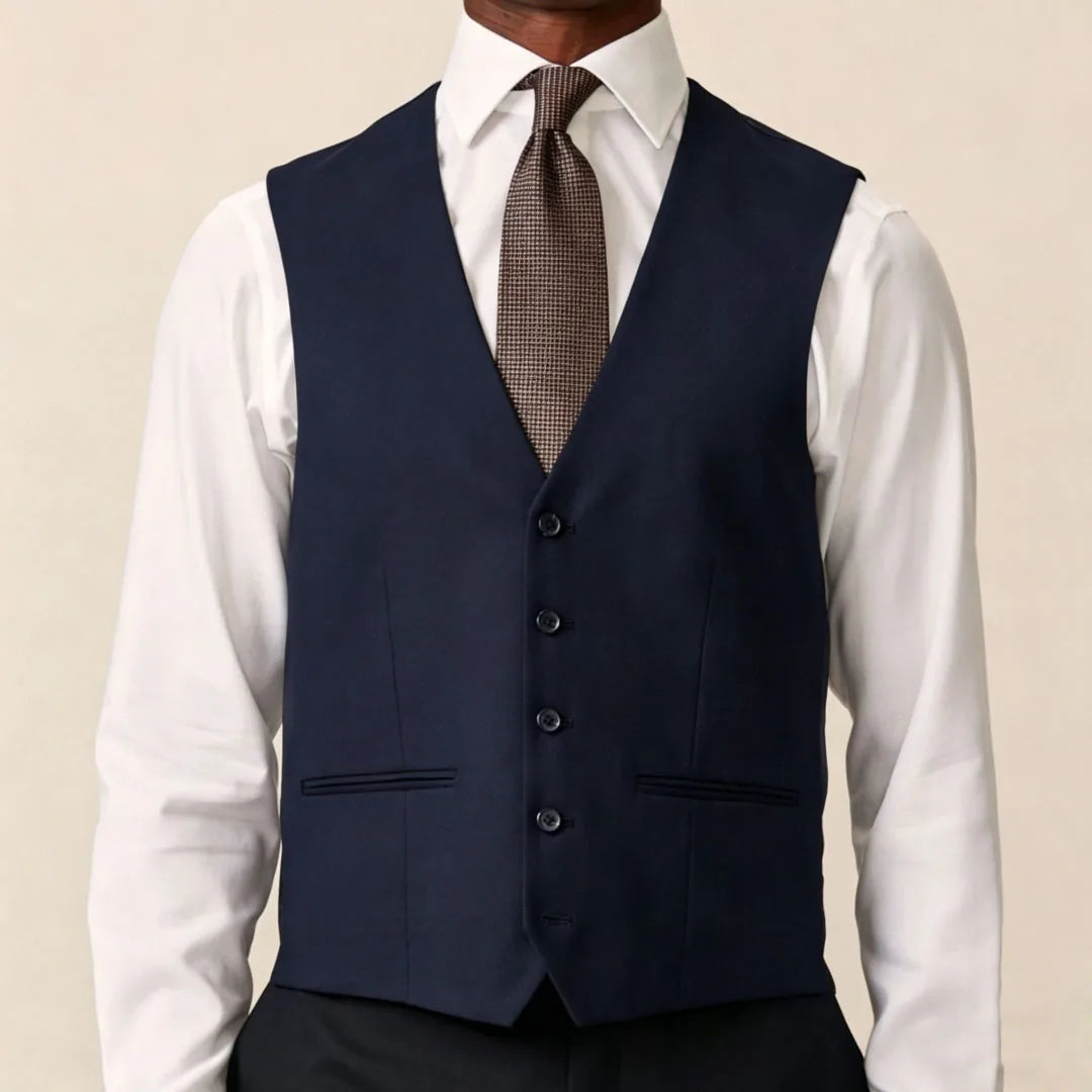 Men Vest Black Solid Single Button V Neck Waistcoat For Wedding Banquet Business Party Casual Work Casual Daily Men Suit Vest