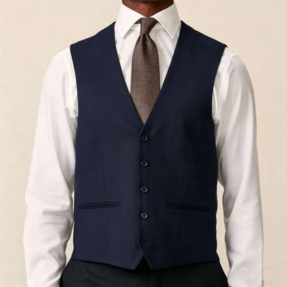 Men Vest Black Solid Single Button V Neck Waistcoat For Wedding Banquet Business Party Casual Work Casual Daily Men Suit Vest