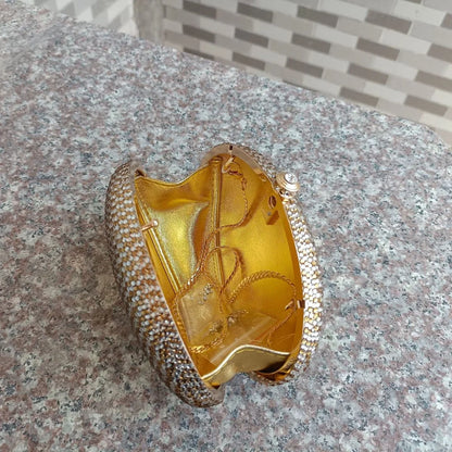 Elegant Bridal Wedding Party Evening Bag for Women Dinner Handbag Luxury Red Diamond Gorgeous Full Crystals Clutch Purses