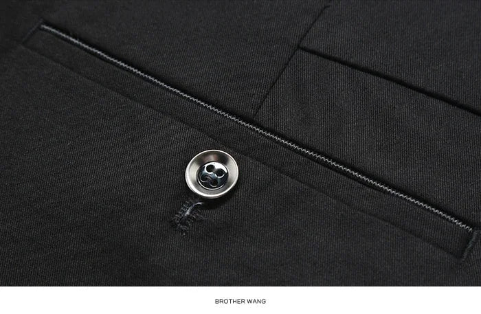 4 Colors 98% Cotton Casual Pants Men 2024 New Classic Style Straight Loose High Waist Elastic Trousers Male Brand Clothes