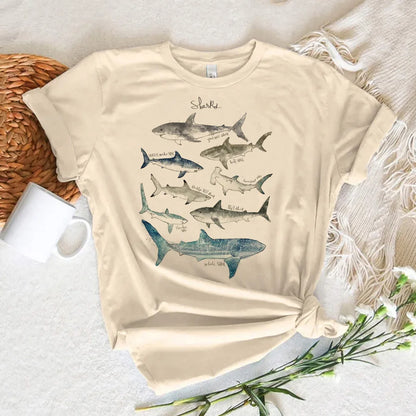 Whale tshirt women streetwear graphic Japanese t shirt female y2k graphic designer clothing
