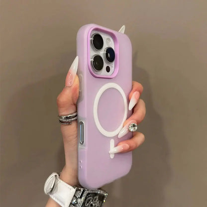Luxury Candy Color For Magsafe Wireless Charge Case For iPhone 11 12 13 14 15 16 17 Pro Max Plus Magnetic Bumper Cases Cover