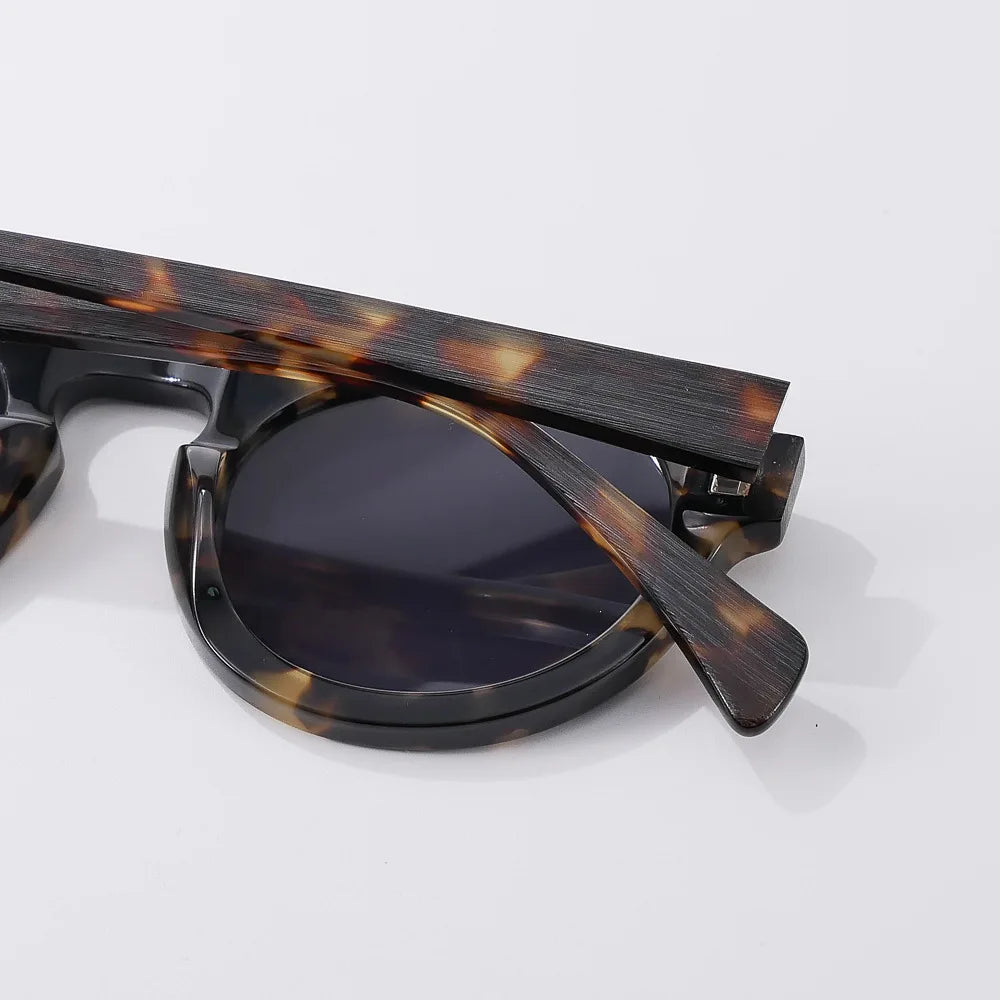 New Fashion Handmade Acetate Men Sunglasses Women Personality Designer Eyeglasses Outdoor Driving Trip Sun Protection UV400