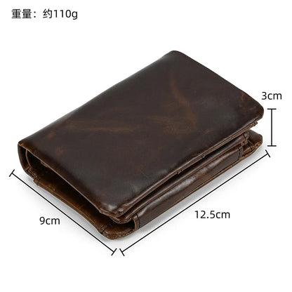 Portefeuille de luxe de marque de créateur pour homme, porte-cartes en cuir véritable souple, petit porte-monnaie pour pièces de monnaie et cartes de crédit, portefeuilles masculins à glisser dans les poches.
