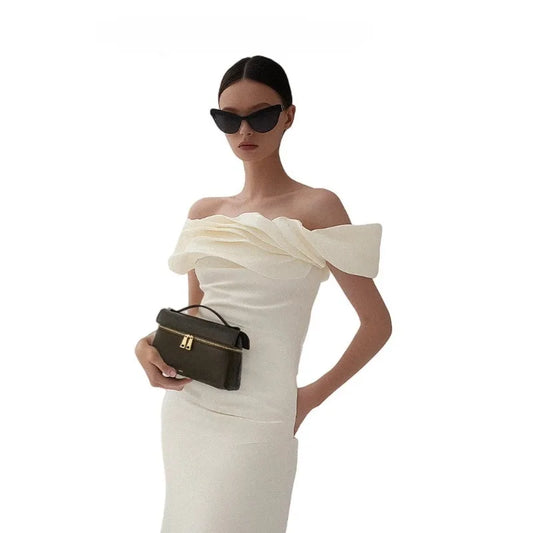 Premium genuine leather handbag,Minimalist style Women's Shoulder Bag with zipper.Fashion Lightweight Crossbody bag.