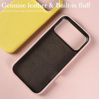 Luxury Magnetic Genuine Leather Case For iphone 17 Pro Max 16 15 14 13 12 11 for Magsafe Full Covered Phone Cases Back Cover