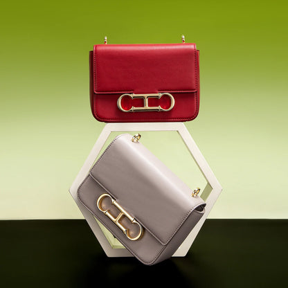 Magnetic Flip Cover 2025 New Synthetic Leather Red Business Women's Bag Women's Crossbody Bag