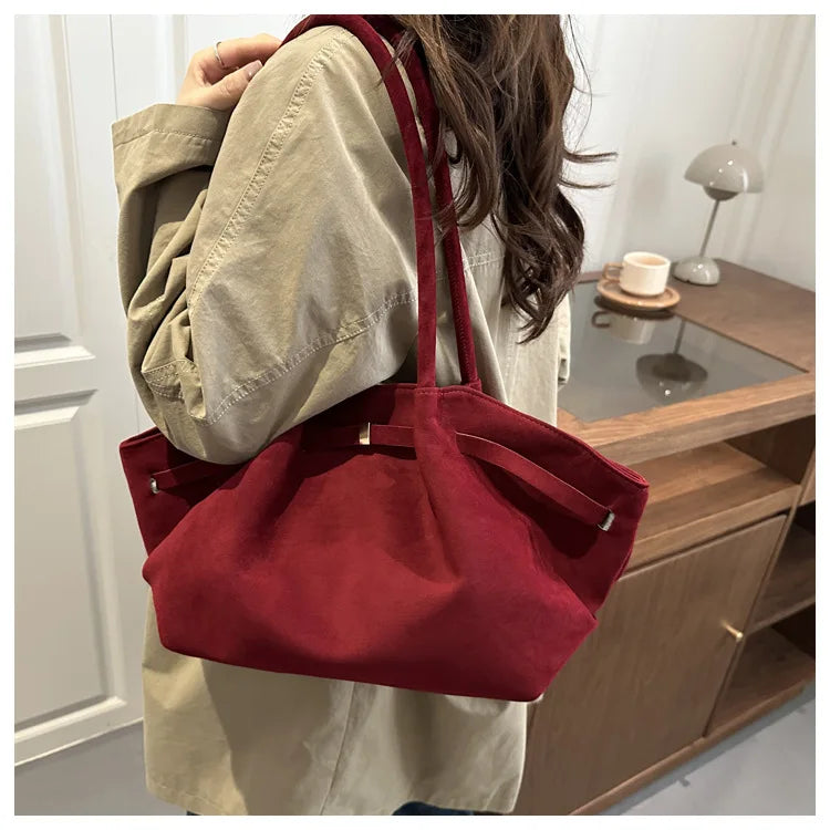 Autumn Women Leisure Shoulder Bag Comfortable and Versatile Texture Crossbody Tote Handle Bag Fashion Luxury Simple Storage Bag