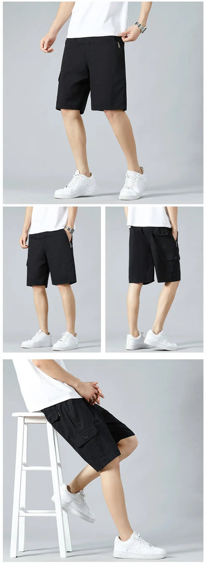 Men's Quick Dry Cotton Short Relaxed Fit Casual Sweat Shorts Joggers Big Size 6XL Man Beach Print Shorts Swimsuit