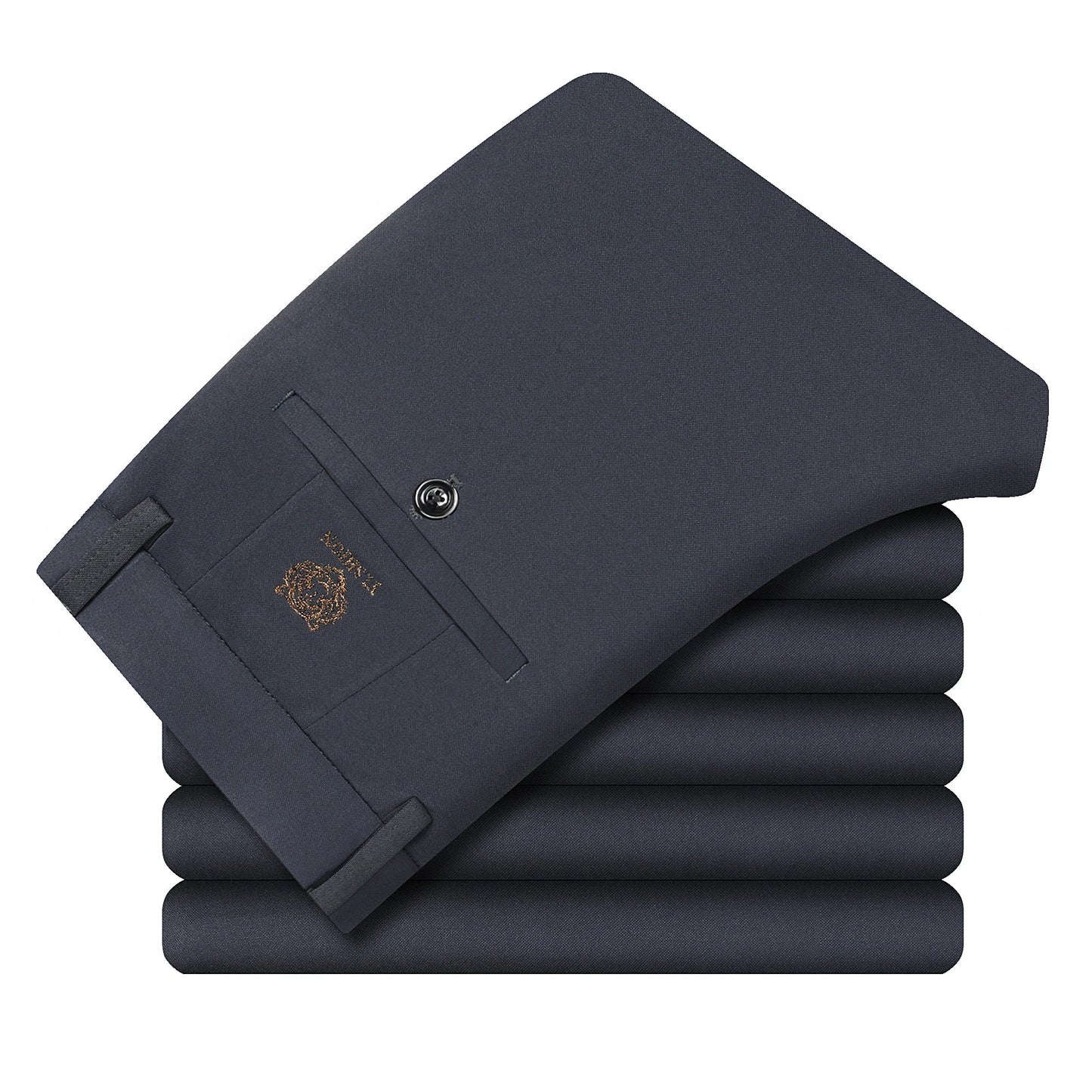 29-42 Men's Summer Thin Fashion Business Casual Suit Pants Long Pants Men's Elastic Straight Sleeve Formal Pants Plus Size