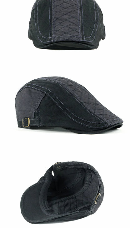 Men Women Beret Spring Autumn Cotton Flat Cap Ivy Gatsby Newsboy Hat Fashion Adjustable Vintage Cabbie Hats