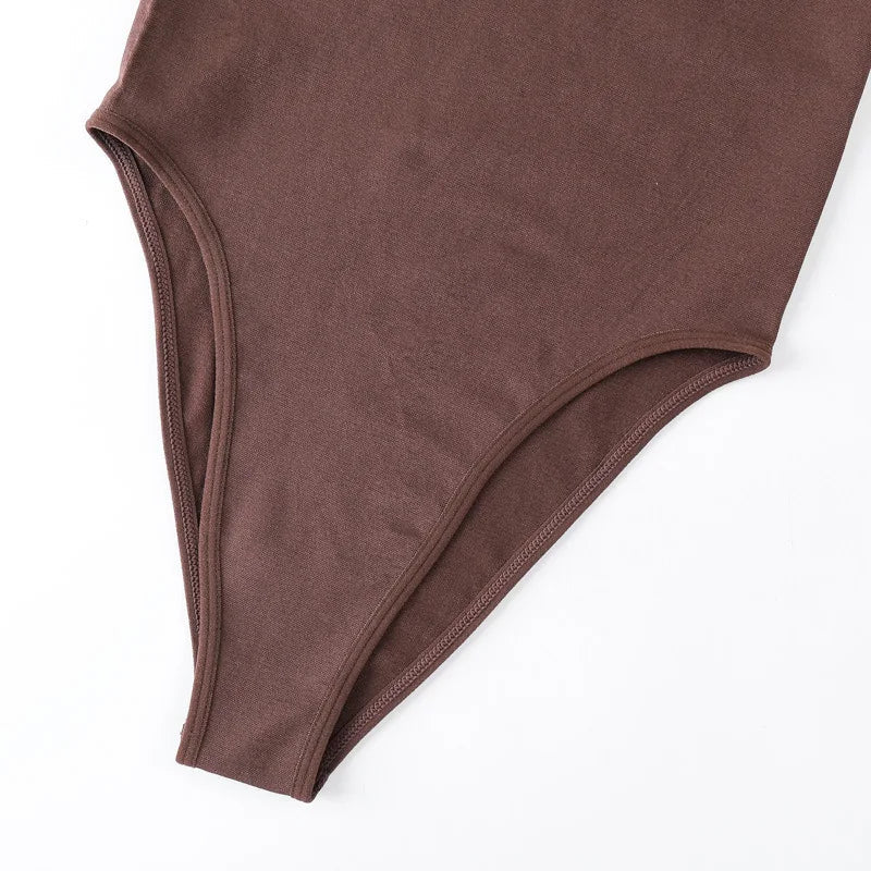 Women's Seamless Bandeau Bodysuit With Ruched Bust Detail