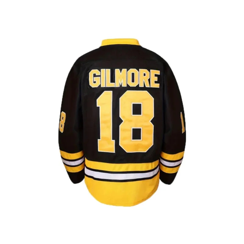 Men's #18 Happy Gilmore 1996 Movie Adam Sandler lce Hockey Jersey Stitched