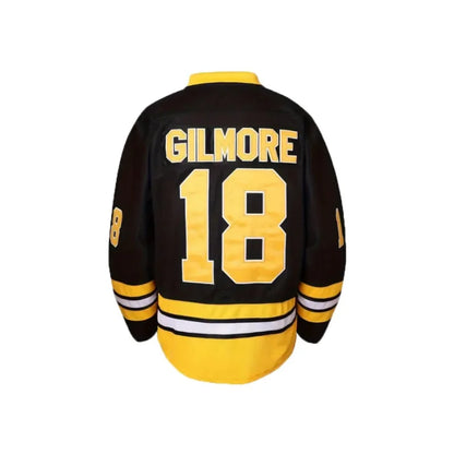 Men's #18 Happy Gilmore 1996 Movie Adam Sandler lce Hockey Jersey Stitched