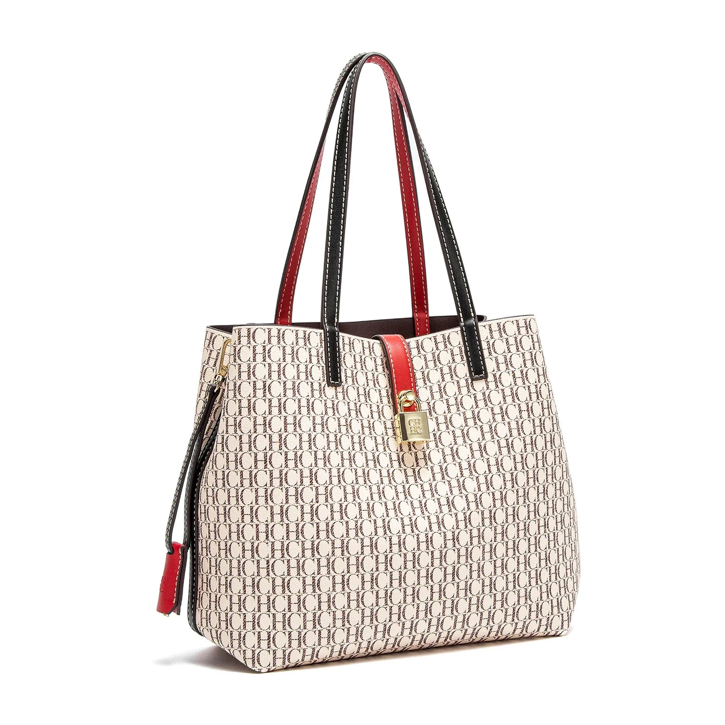 Tote Bag Spring Large Capacity Handbag Simple Beige 27x12x22cm