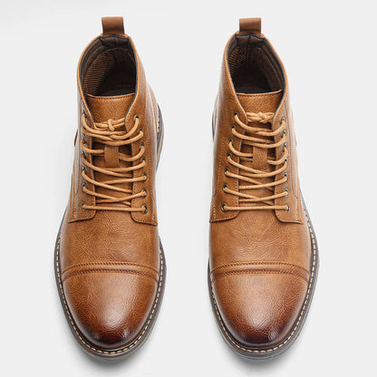 Men Ankle Boots 2024 fashion comfortable brand boots leather #637