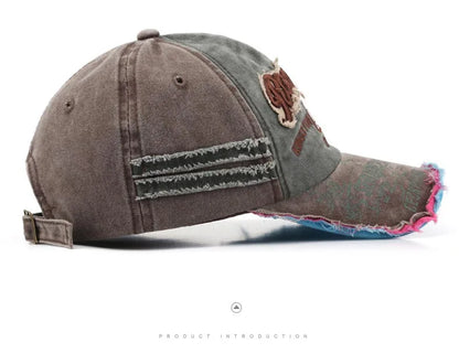 Retro Letter Embroidery Baseball Caps Spring Summer Men Women Cotton Adjustable Casual Hat Hip Hop Streetwear Sun Hats y2k hat