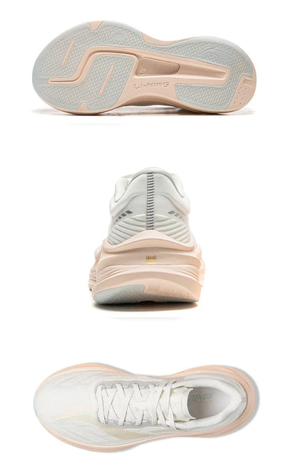 Women's YUEYING 5 PRO Optimized Cushion Running Shoes with Wide Toe Box SUPER BOOM LiNing Reflective Sneakers ARHW002