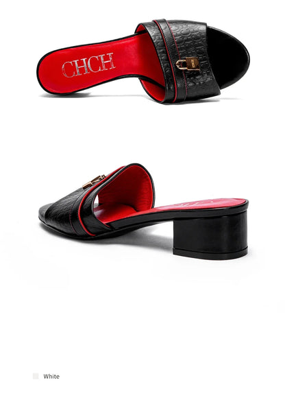 Women's Outdoor Sandals Simple and Comfortable Classic Style Fashion Summer Ladies Slippers Low Heel  Retro Versatile