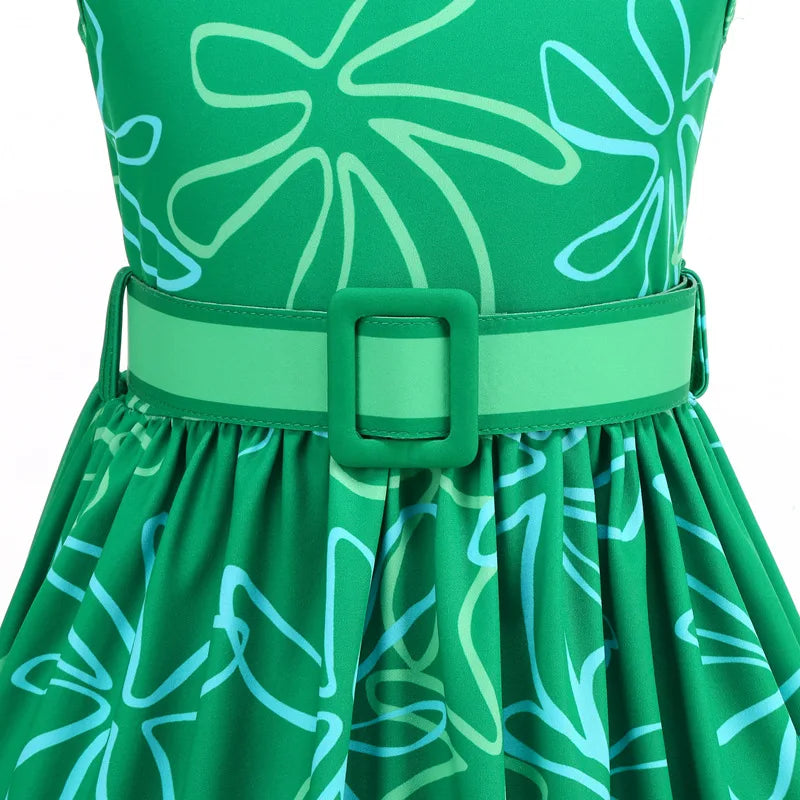 Cartoon Movie Cosplay Costumes Halloween Girls Joy Sadness Dress Kids Print Frocks Children Soft Sleepwear Carnival Sets
