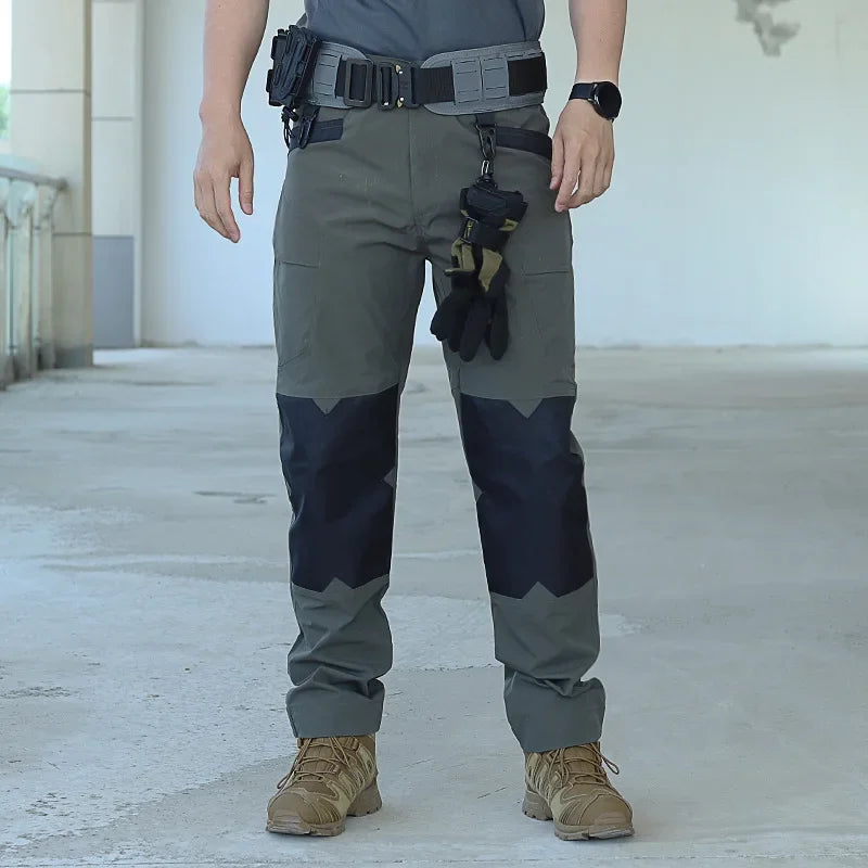 Cargo Pants Outdoor Multi-pocket Tactical Pants Ripstop Waterproof Trousers Male Wear-resistant Training Fishing Workwear Pant