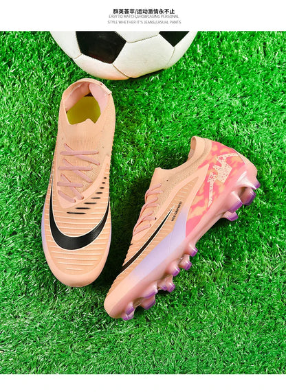 New Men Soccer Shoes Breathable Unisex Football Boots Professional Training Ultralight Wholesale Indoor Futsal Drop Shipping