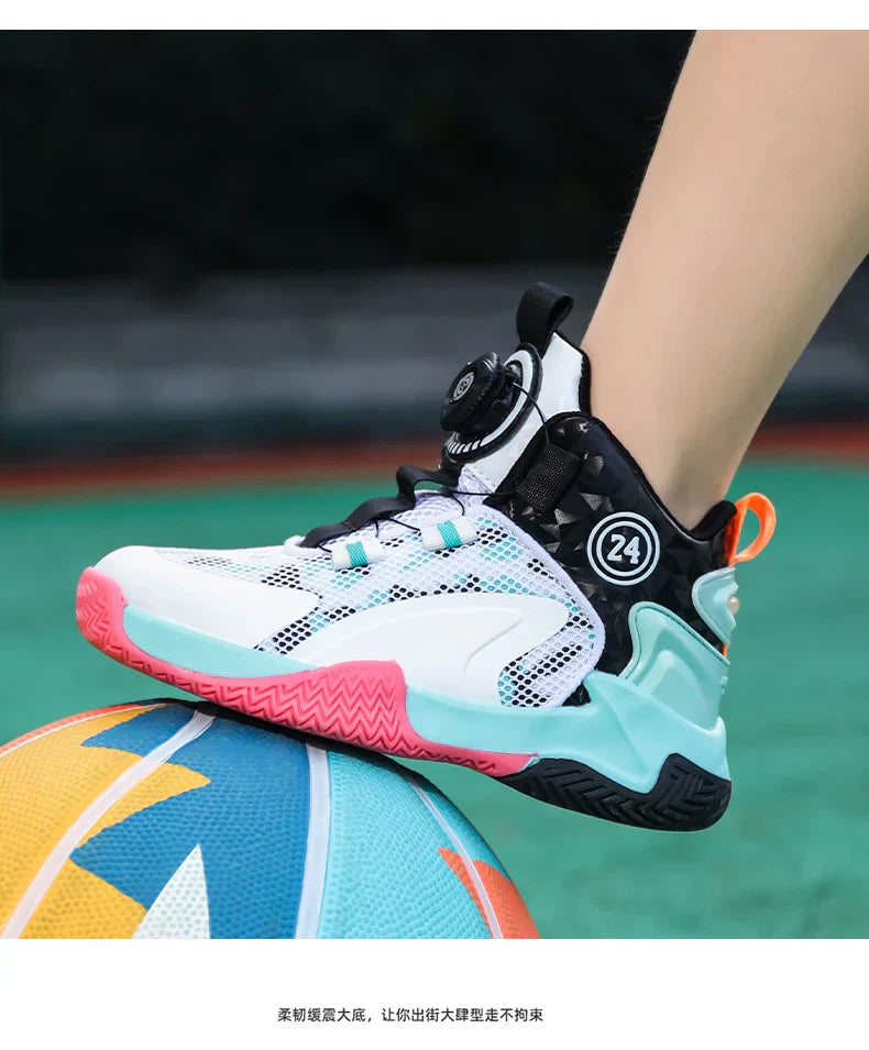 High-Quality Breathable Casual Basketball Shoes for Boys Fashionable Children's Footwear for Comfort And Style