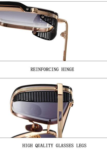 Square Punk Sunglasses For Men Vintage Steampunk Sunglasses Women Trendy Retro Luxe Fashion Glasses Gafas De Sol Hombre Oculos
