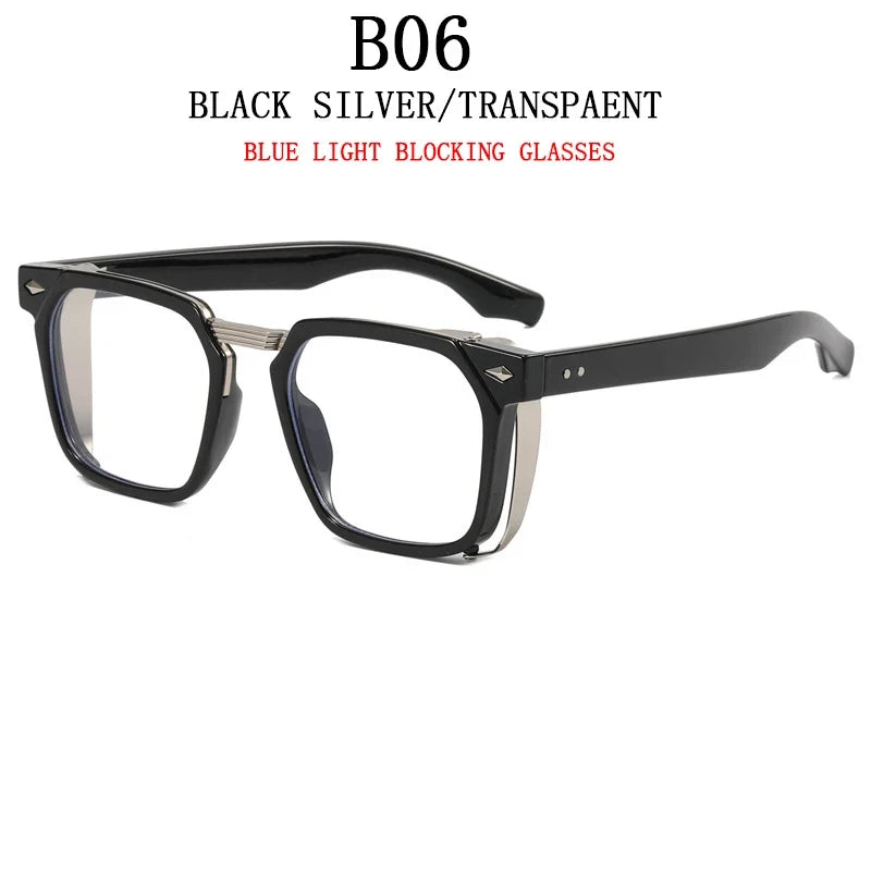 2023 Fashion Punk Sunglasses For Men Vintage Square Steampunk Glasses Luxury Sunglasses Women Trending Sonnenbrille Gafas De Sol