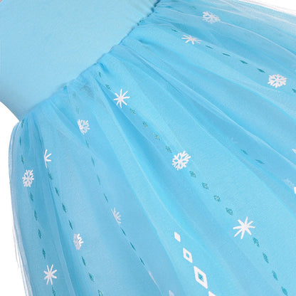 Elsa Kid Princess Halloween Cosplay Dress Fancy Costume Girl Snow Queen Princess Vestidos Party Children Clothes