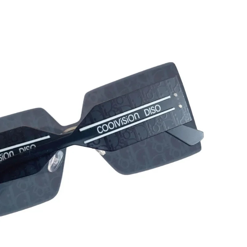 Ins 2025 Luxury Designer UV400 Sunglasses Women Men New Trendy Square Rimless Sun Glasses Ladies Vintage Letters Gafas De Sol