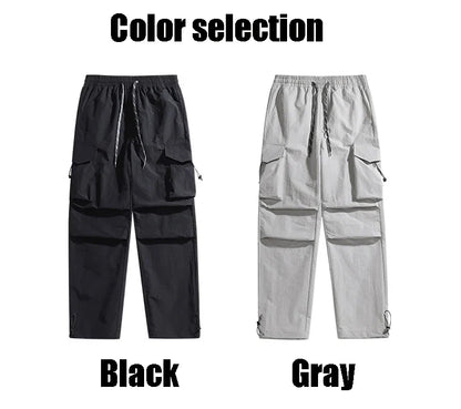Women Hiking Pant Elastic Waist Trouser Adjustable Cuff Windproof Pant Men Outdoor Camping Pant Multiple Pockets Waterproof Pant