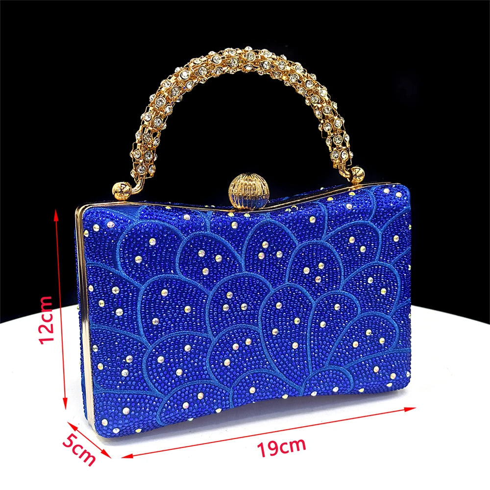 2026 New Shiny Italian Fashion Pointed Toe Women Heel Fashion Rhinestone Decoration Peach Color Shoes And Bag Set