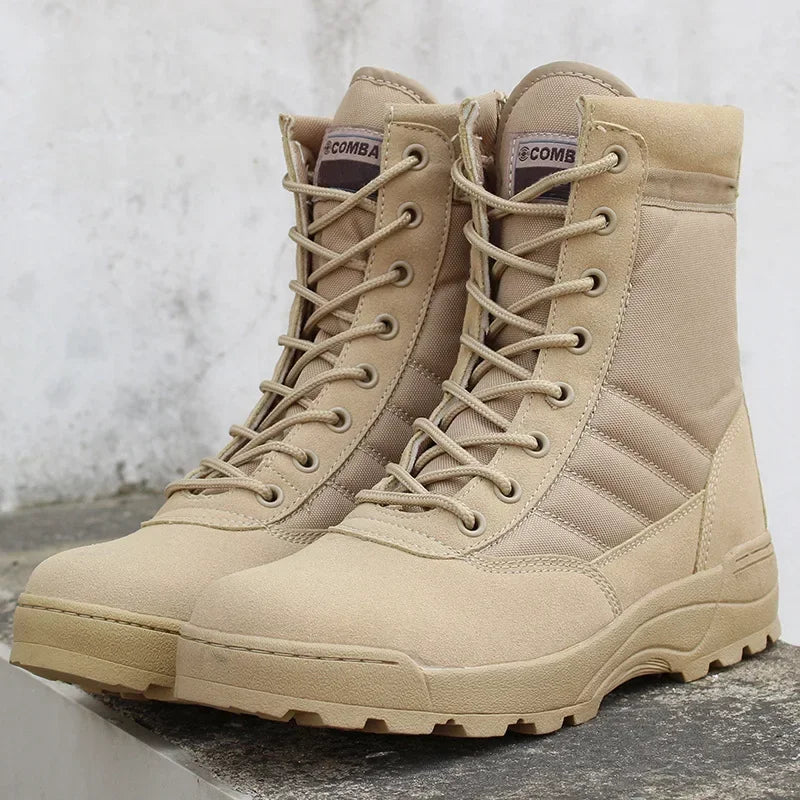 Tactical Boots Men Special Force Desert Combat Boots Outdoor Hiking Boots Ankle Shoes Men Work Safty Shoes