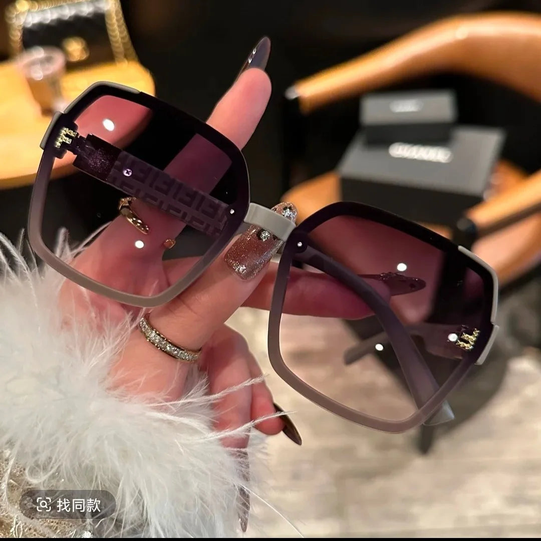 F New Fashion UV400 Sunglasses Women's Light Luxury Sunglasses High Quality Personality Trend Women's Men's Ladies Sun Glasses