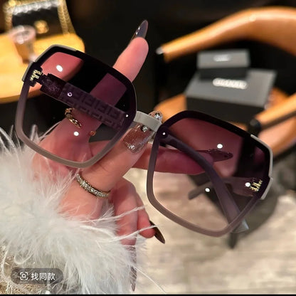 F New Fashion UV400 Sunglasses Women's Light Luxury Sunglasses High Quality Personality Trend Women's Men's Ladies Sun Glasses